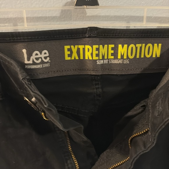 Mens lee jeans extreme motion 32x32 slim fit black - Picture 3 of 4